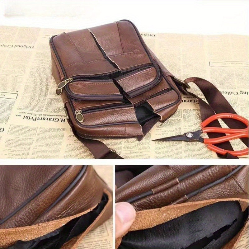 Alberto - Practical Leather Bag for Men