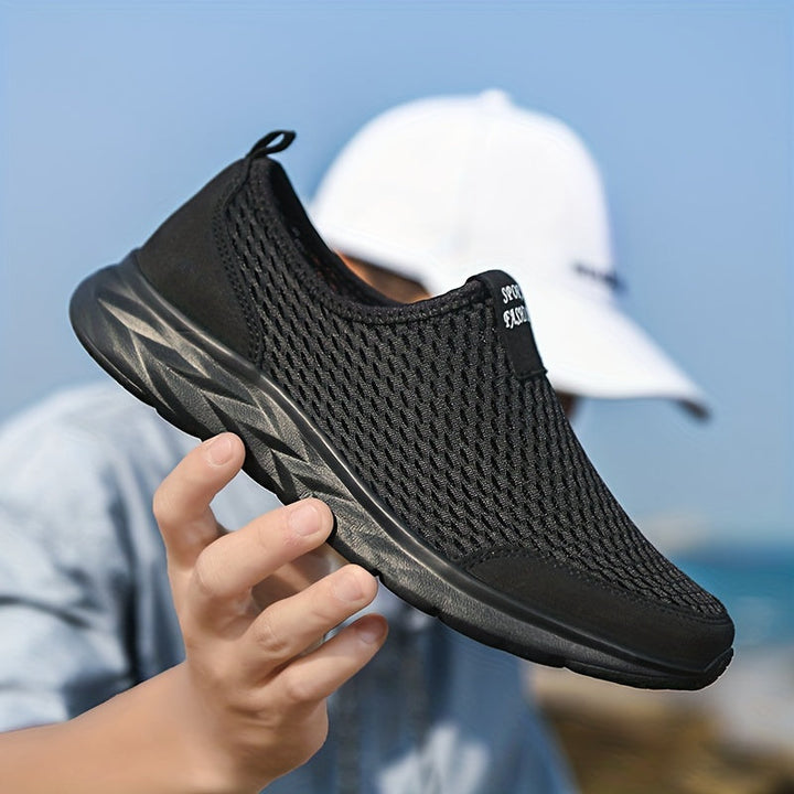 LAURENT MONACO | MESH SLIP-ON SNEAKERS FOR MEN