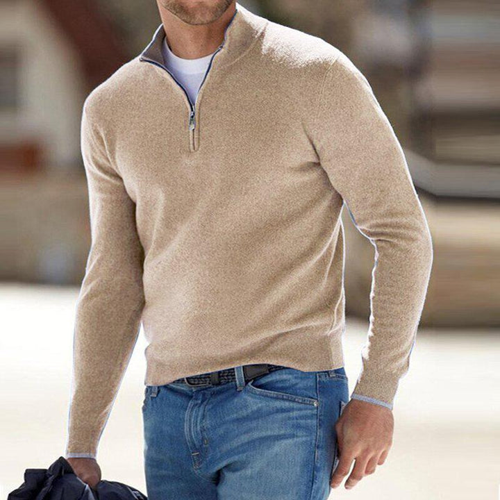 Refined sweater with half zipper designed for seamless style | Noah