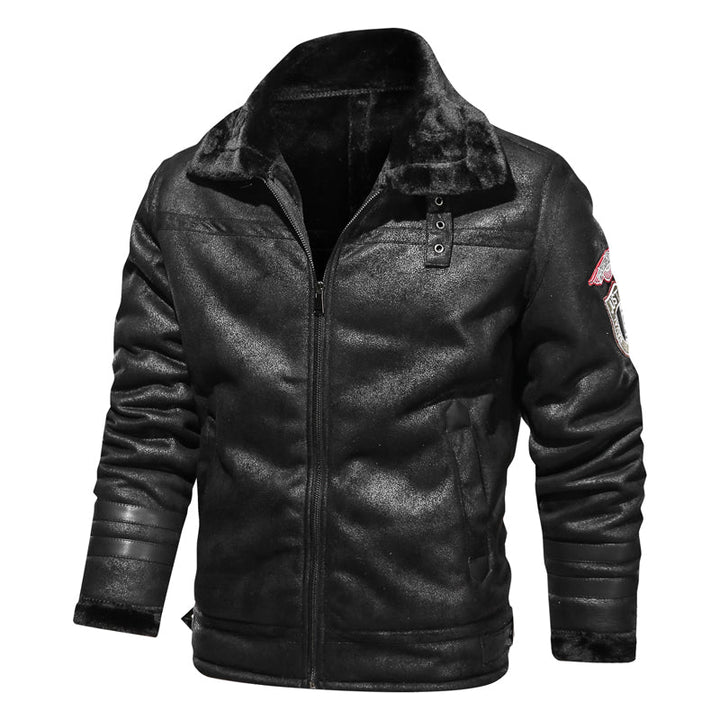 Premium leather winter coat for men with pure warmth and timeless style | Thomas