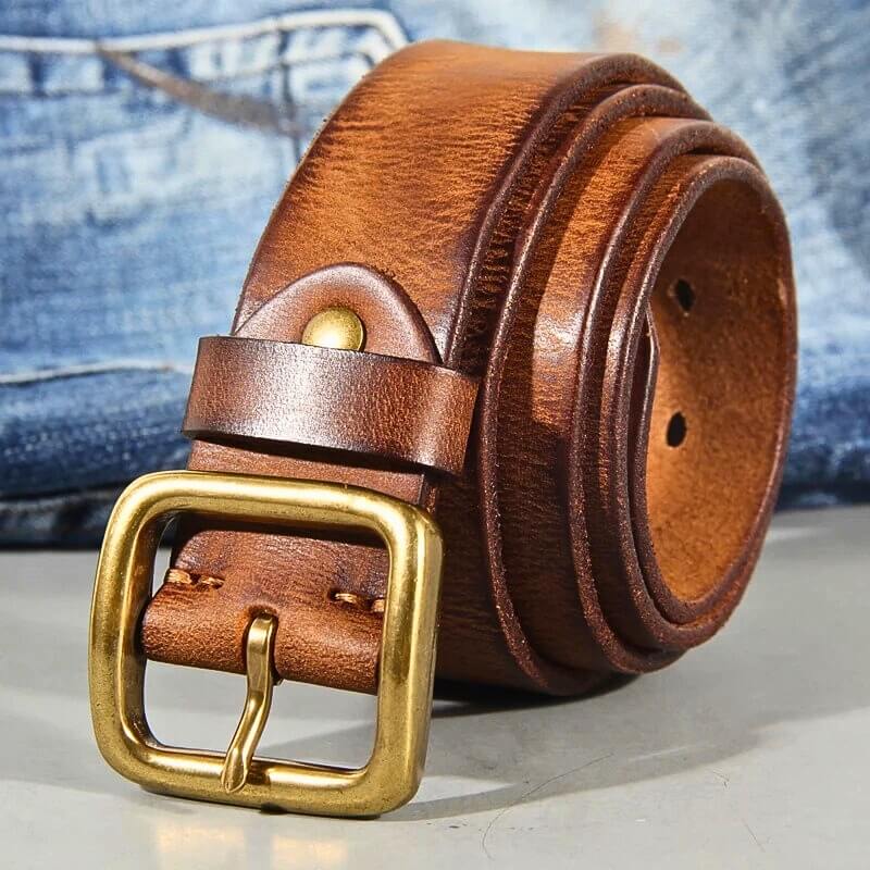 Premium Classic Leather Belt for Timeless Elegance and Superior Craftsmanship | Tim