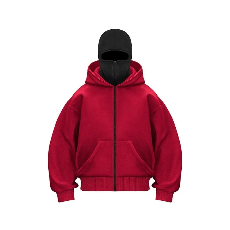 Men's Hoodie | Oversized | With Zipper | Winter