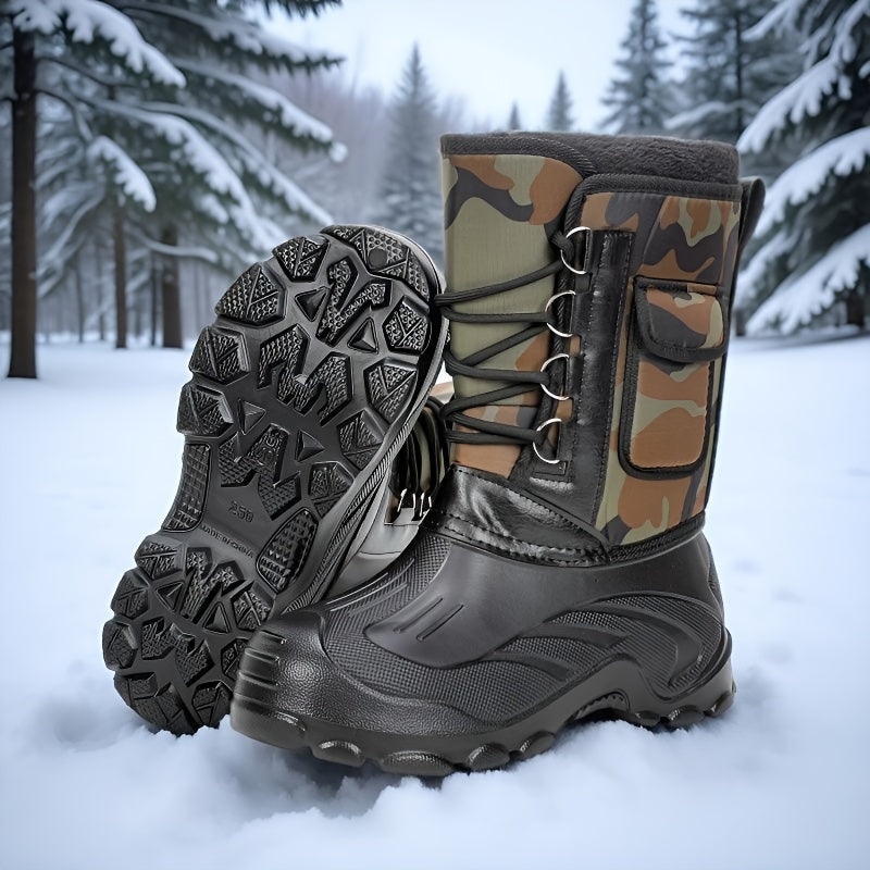 Men's Snow Boots | Non-Slip Sole & Ankle Support | Men's Outdoor Shoes