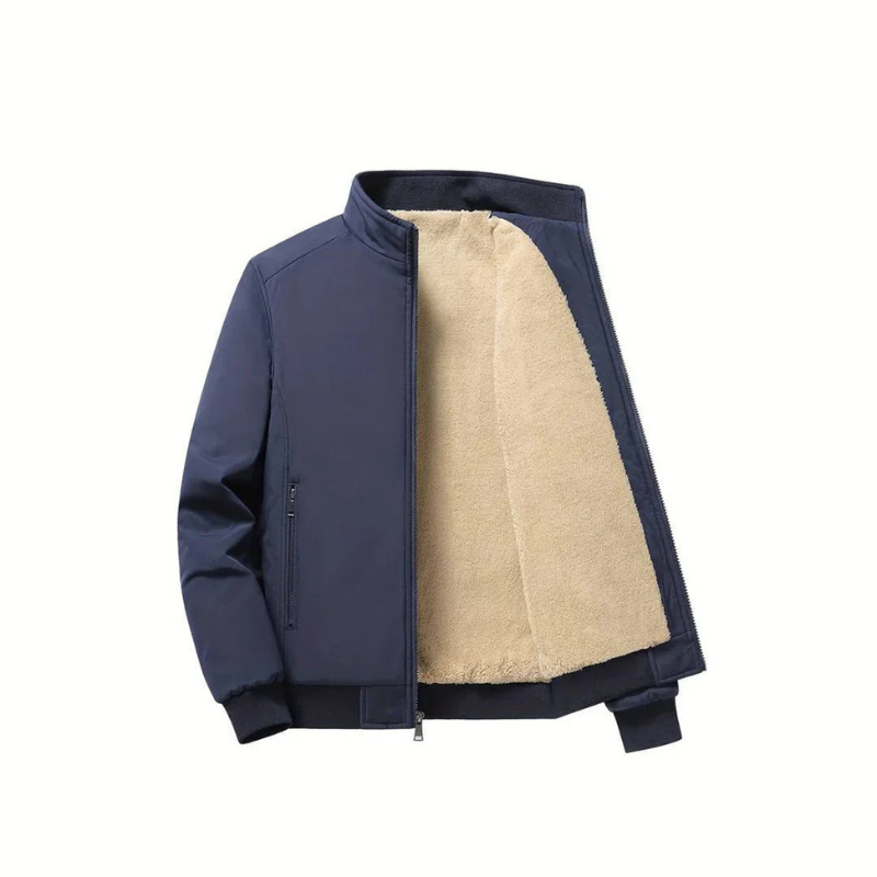 Winter Jacket for Men | Warm Bomber Jacket | Stand-Up Collar | Casual Style