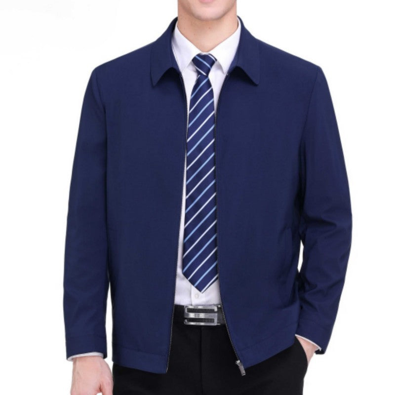 Men's Mid-Season Jacket | Elegant | Zipper Closure | Spring