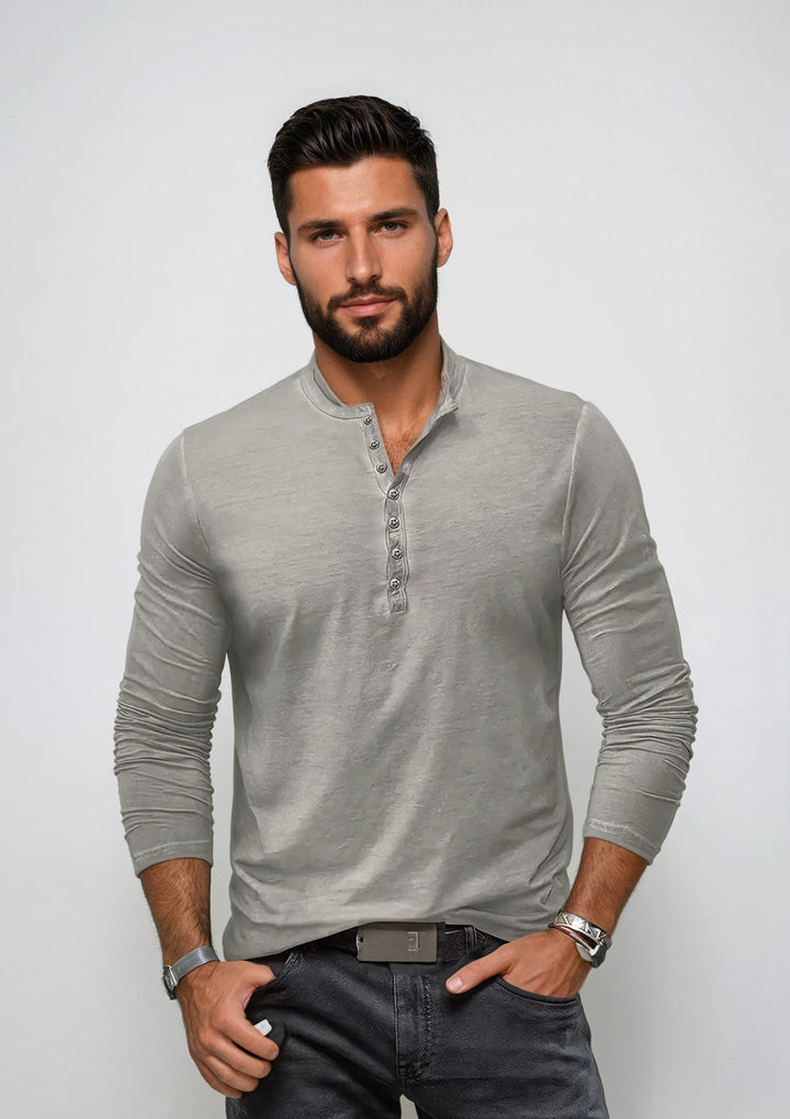 Classic Long Sleeve Shirt for Men with Versatile Design and Timeless Style | Adam
