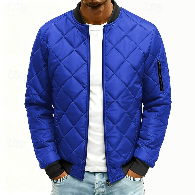 Theo Quilted Bomber Jacket, view 2 - Elena Harper