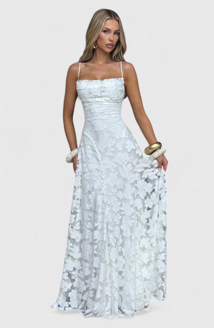 Gwenn™ elegant maxi dress by Emma & Rose Cape Town featuring flowing fabric and a sophisticated design.
