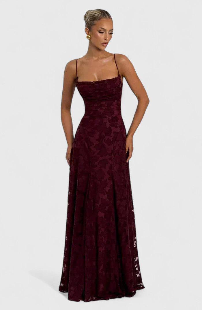 Gwenn™ elegant maxi dress by Emma & Rose Cape Town featuring flowing fabric and a stylish, sophisticated design.