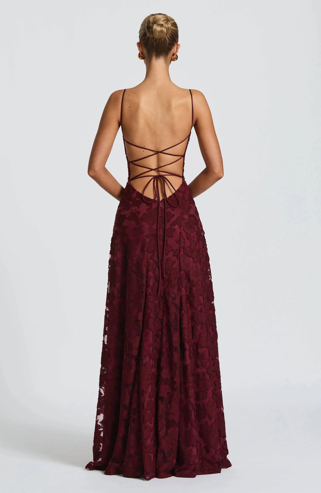 Emma & Rose Cape Town Maevy™ elegant cherry maxi dress with flowing fabric and stylish design, perfect for special occasions.
