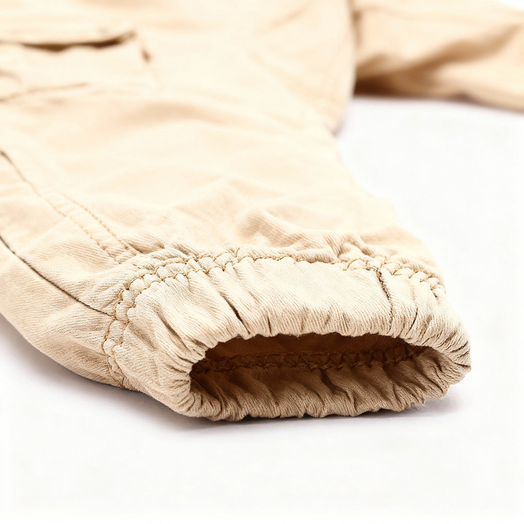 Men's Cargo Pants with Elastic Cuffs and Pockets