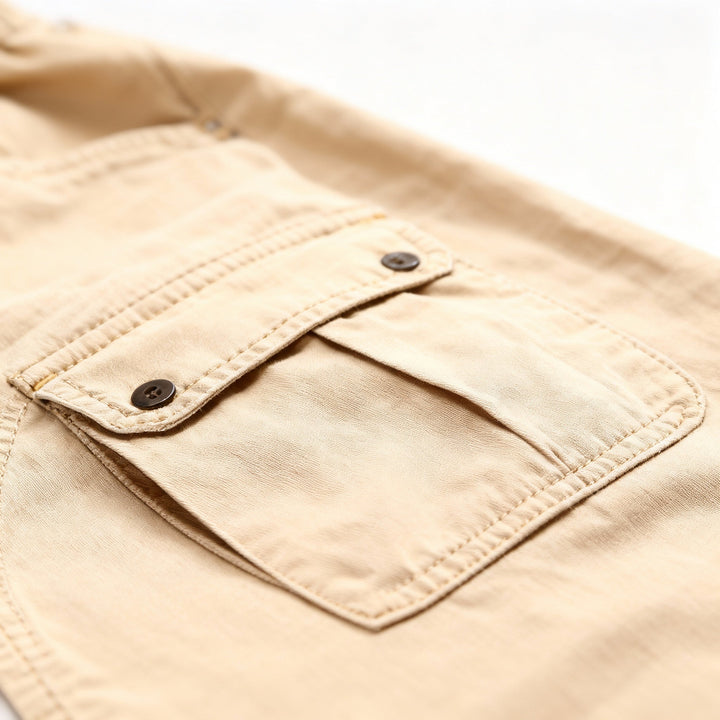 Men's Cargo Pants with Elastic Cuffs and Pockets