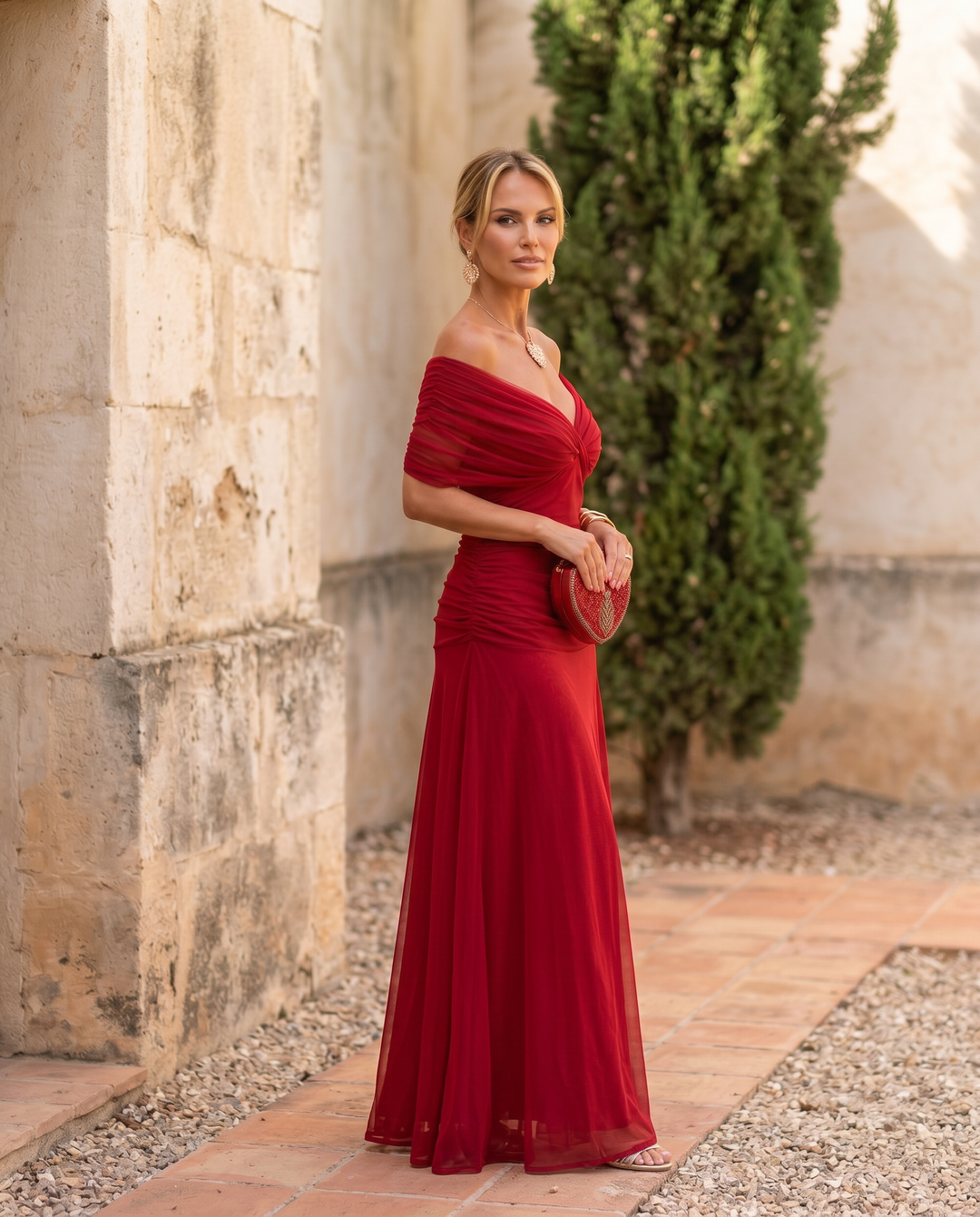Elegant maxi dress for parties with a sweetheart neckline, featuring flowing fabric and stylish design by Emma & Rose Cape Town