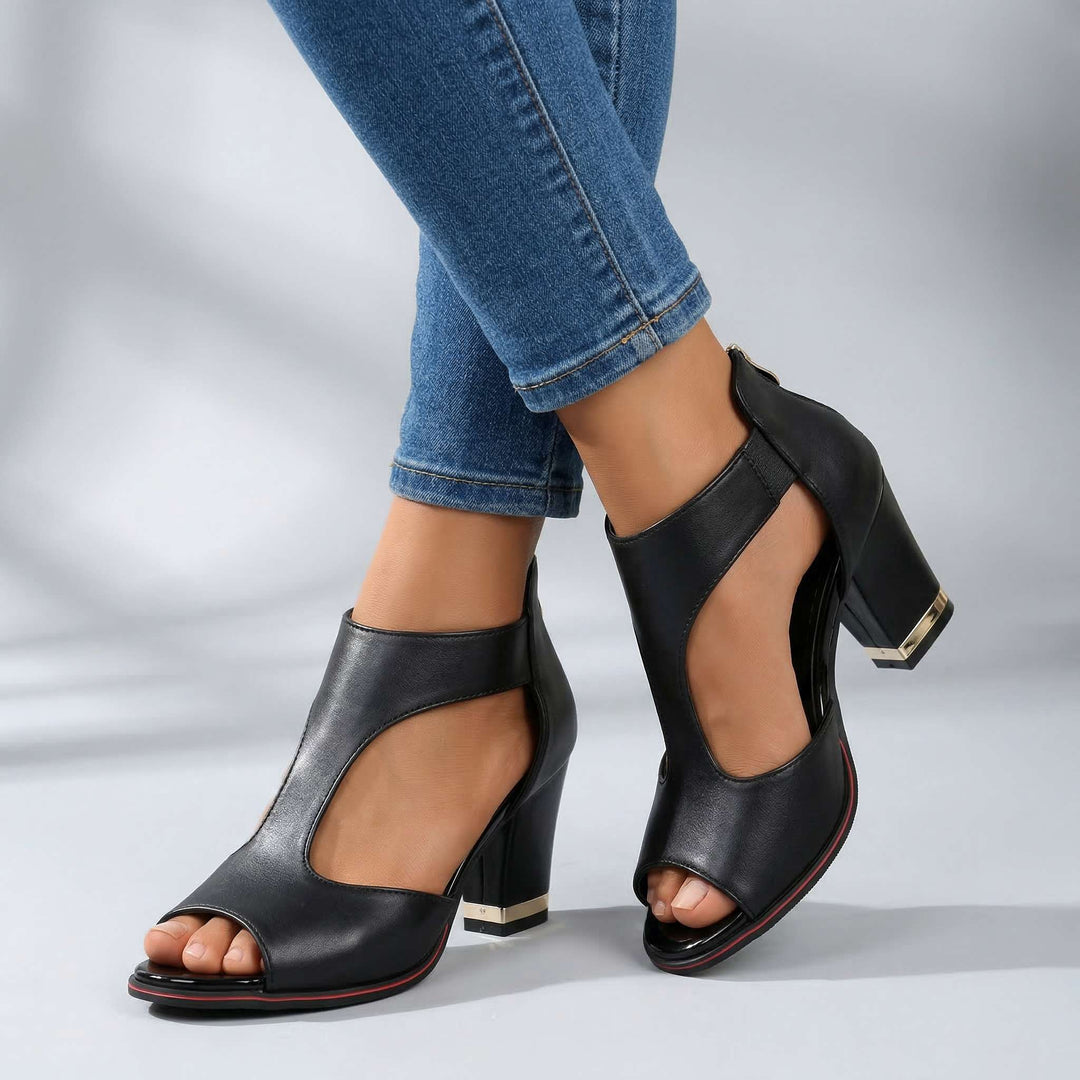 Angelina | Open Toe Heels