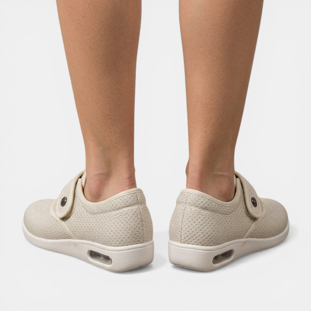 Orthopaedic Women's Slippers with Velcro Soft Sole