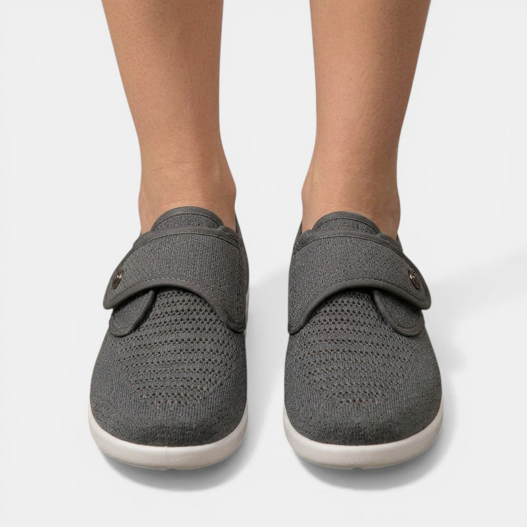 Orthopaedic Women's Slippers with Velcro Soft Sole