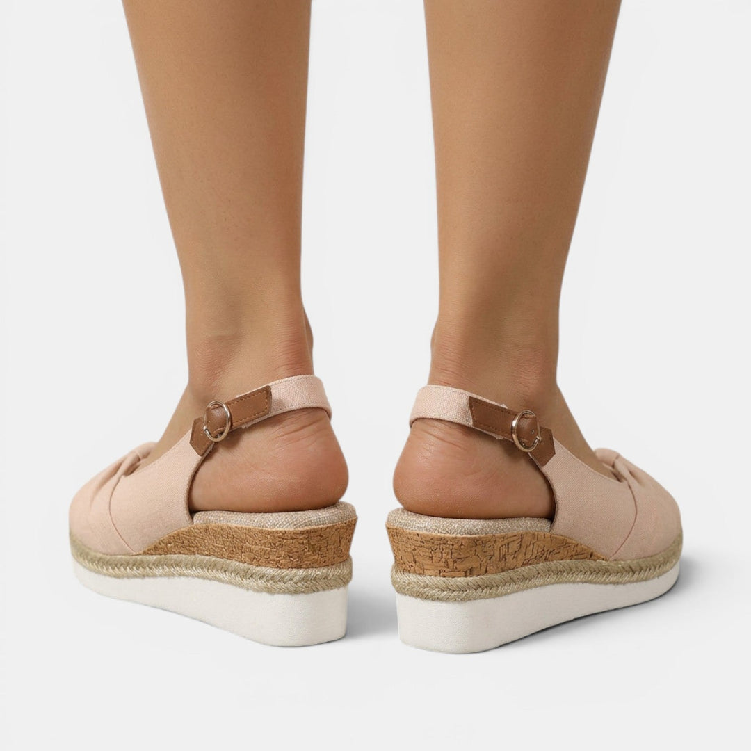 Women's Espadrille Sandals with Orthopedic Wedge