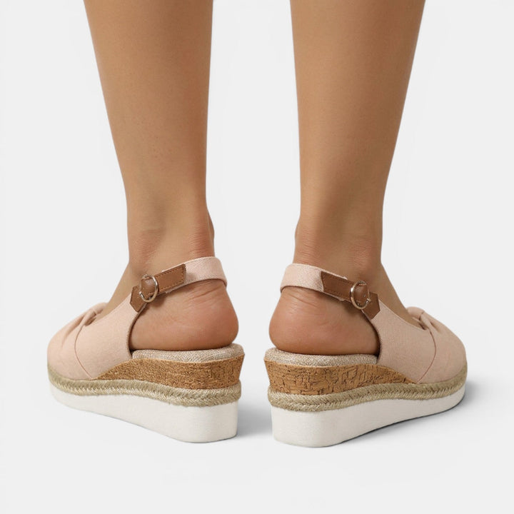 Women's Espadrille Sandals with Orthopedic Wedge