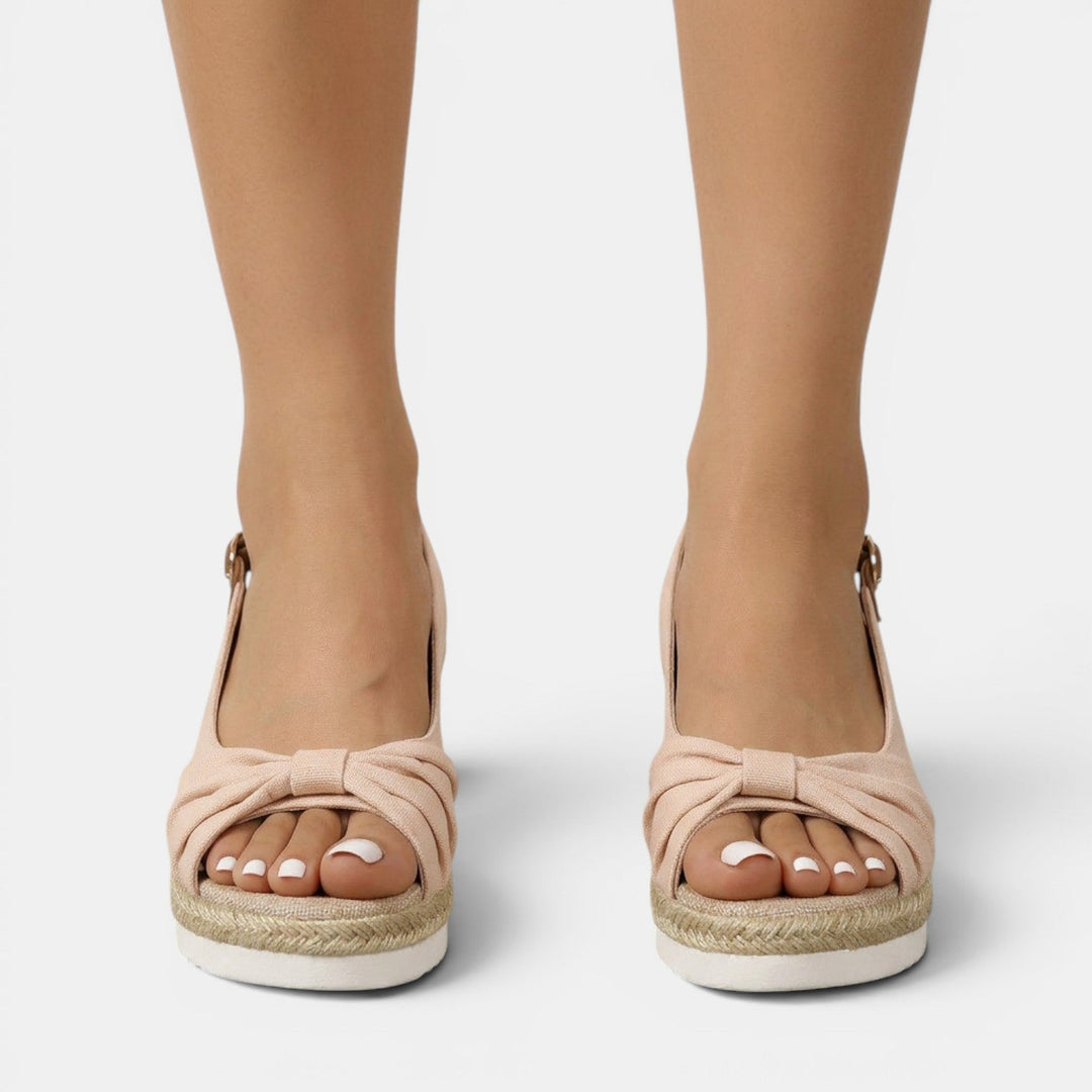 Women's Espadrille Sandals with Orthopedic Wedge