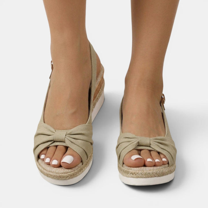 Women's Espadrille Sandals with Orthopedic Wedge
