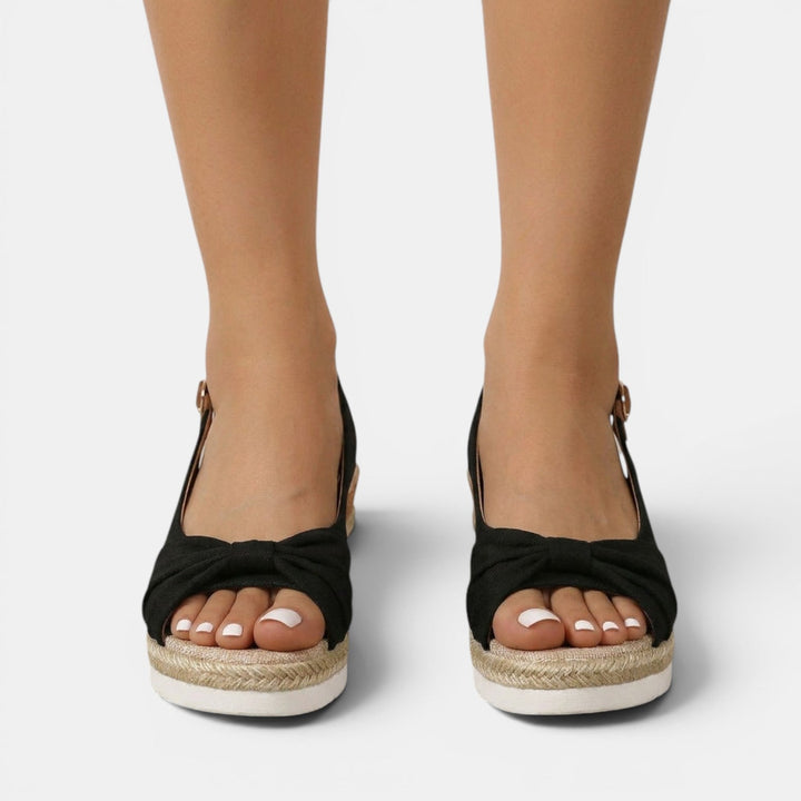 Women's Espadrille Sandals with Orthopedic Wedge