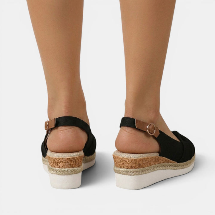 Women's Espadrille Sandals with Orthopedic Wedge