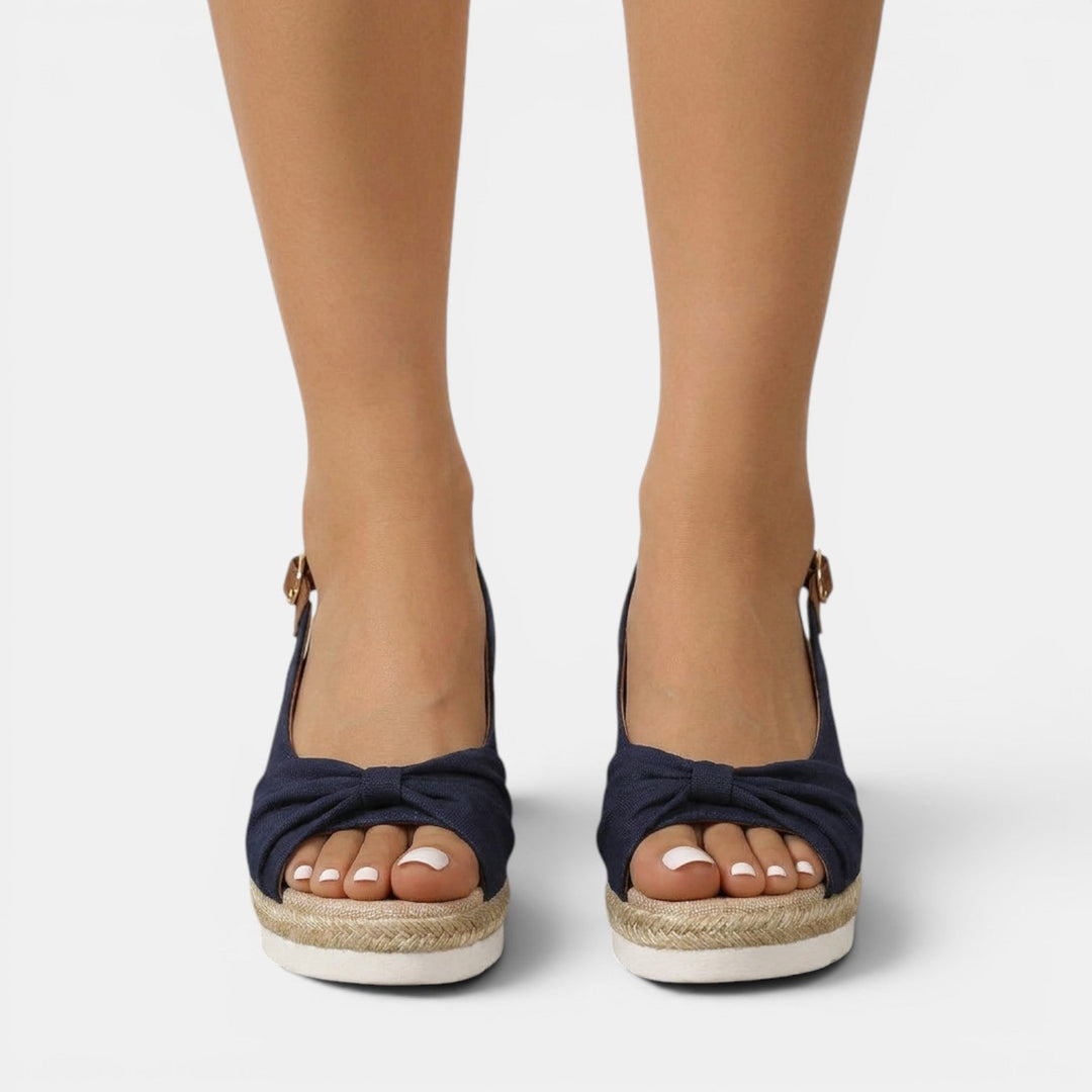 Women's Espadrille Sandals with Orthopedic Wedge