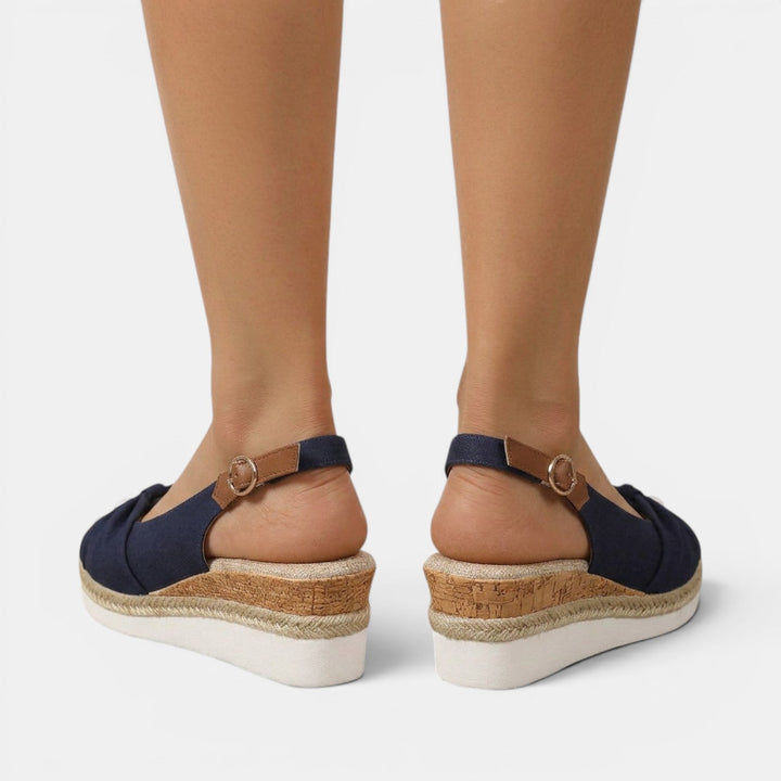 Women's Espadrille Sandals with Orthopedic Wedge