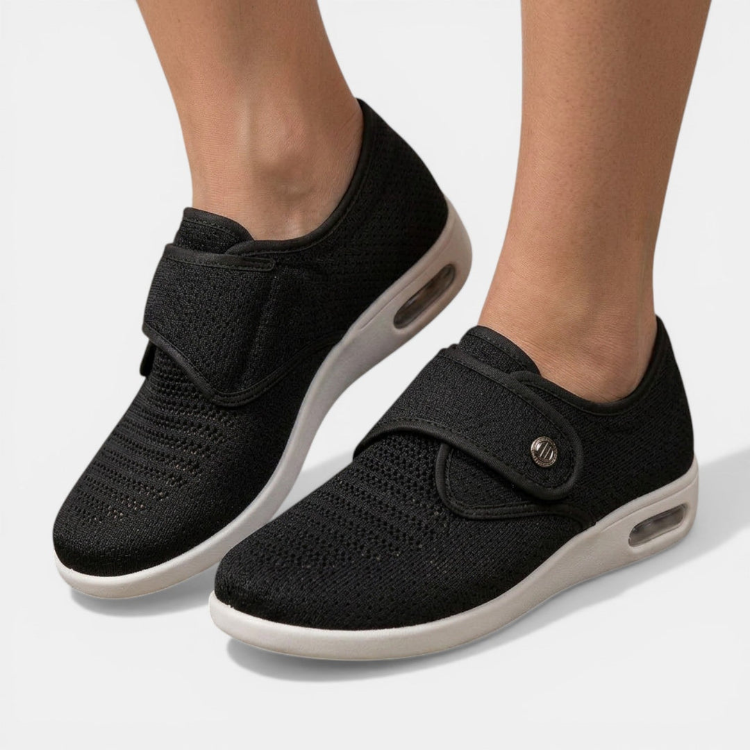Orthopaedic Women's Slippers with Velcro Soft Sole