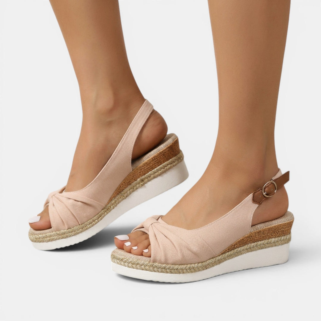 Women's Espadrille Sandals with Orthopedic Wedge
