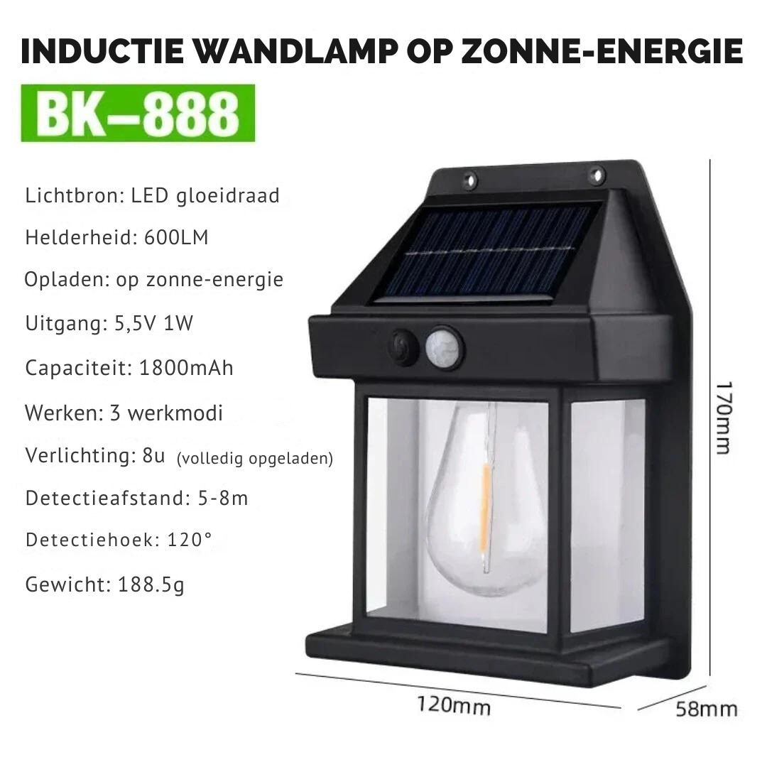 Glowify™ - Solar-Powered Wall Lamp