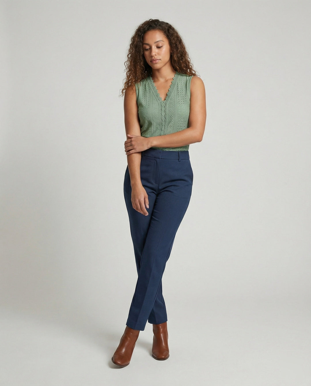 Women's Cotton Top with Embroidery EB
