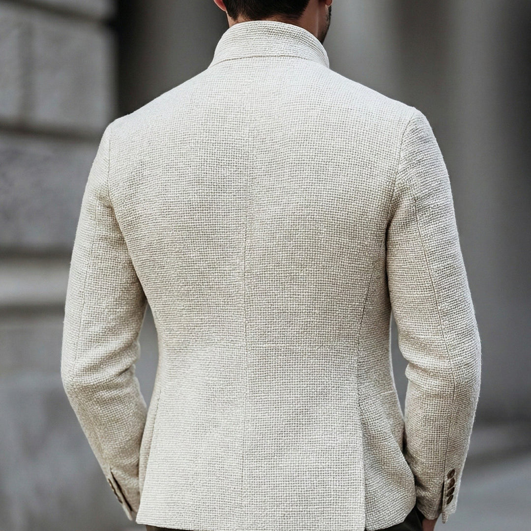 Knitted Cardigan with Button Closure for Men