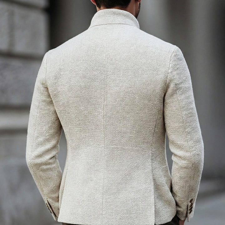 Knitted Cardigan with Button Closure for Men