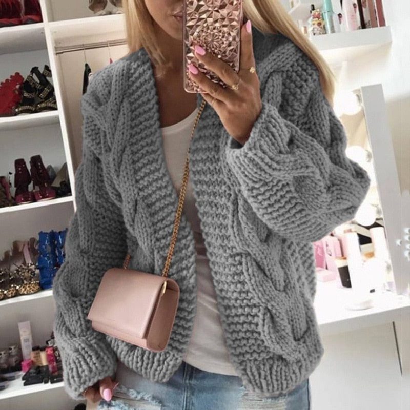 Knitted Oversized Cardigan for Women