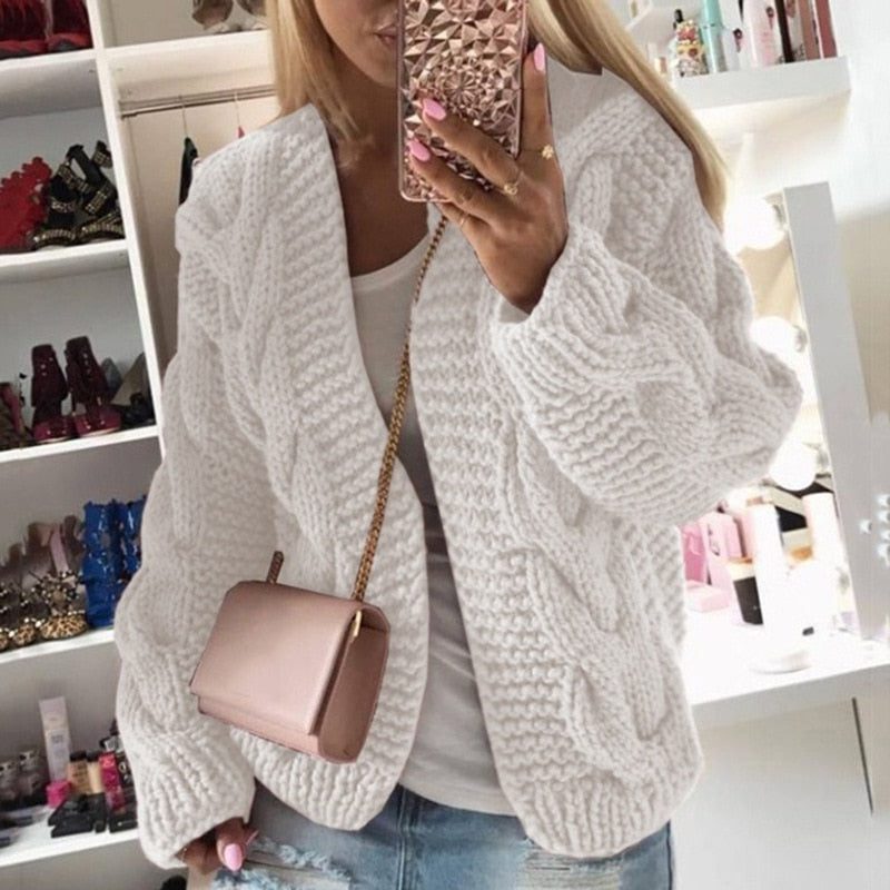 Knitted Oversized Cardigan for Women