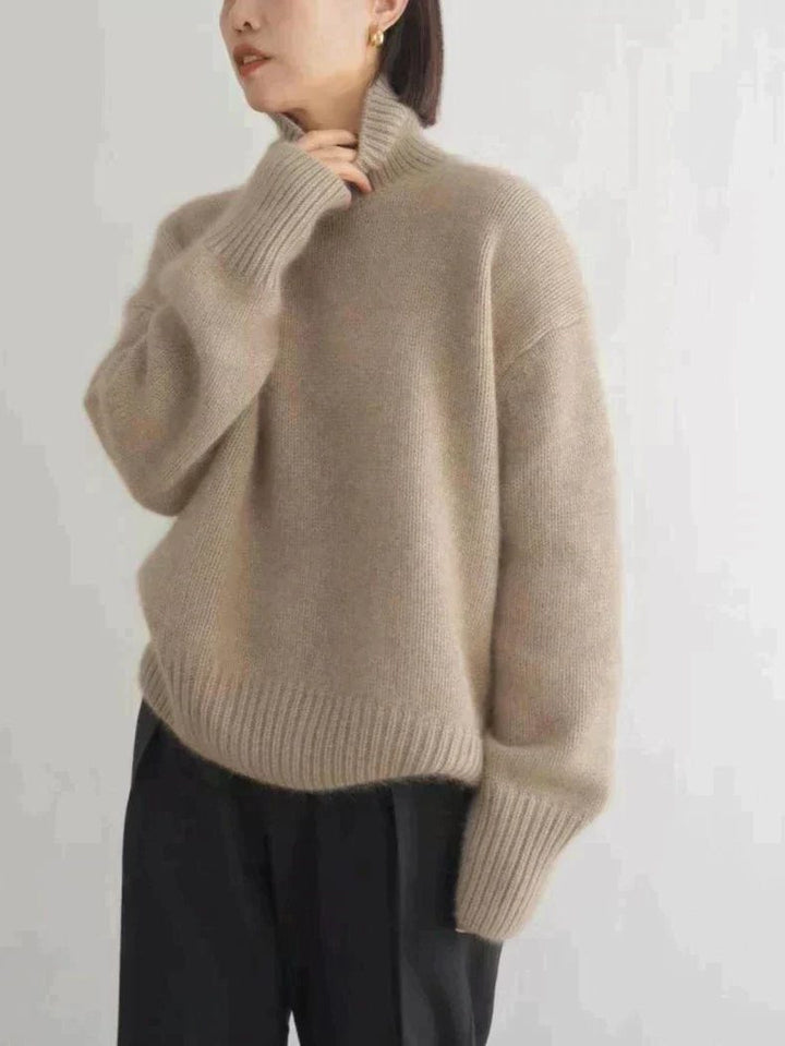 Ribbed Turtleneck Sweater for Women