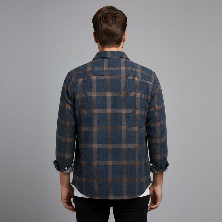 Checked Long Sleeve Shirt for Men