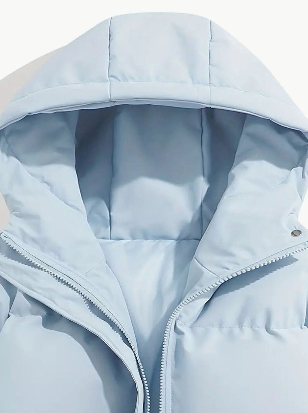 Quilted Puffer Jacket with Stand-Up Collar for Women