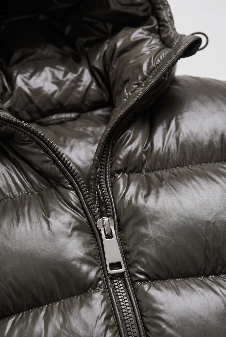 Padded Puffer Jacket with Hood for Men
