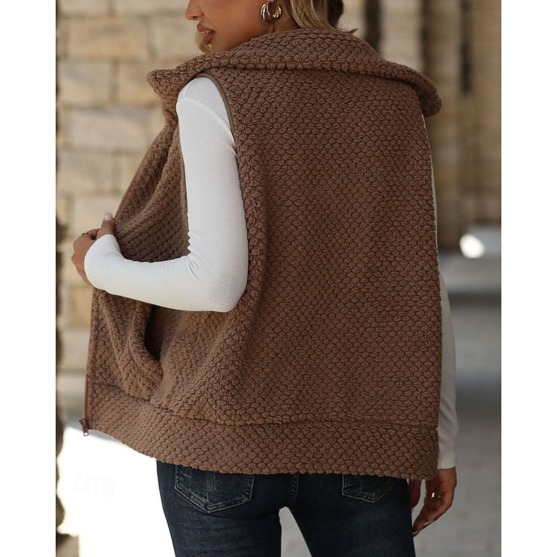 Women’s Zip-Up Vest - Soft and Cozy