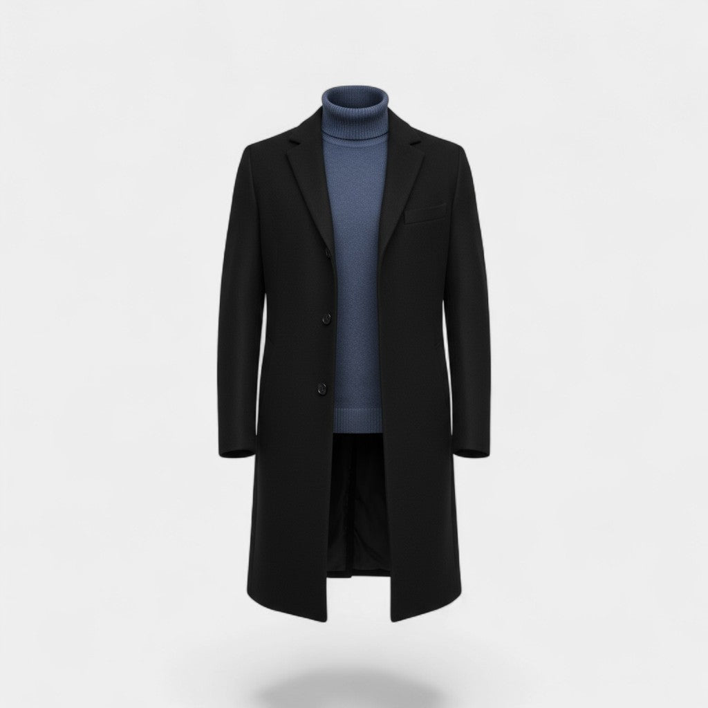 MEN'S MID-LENGTH TRENCH COAT