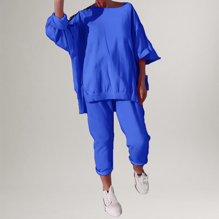 Winona | Classic Oversized Blouse and Pant Set