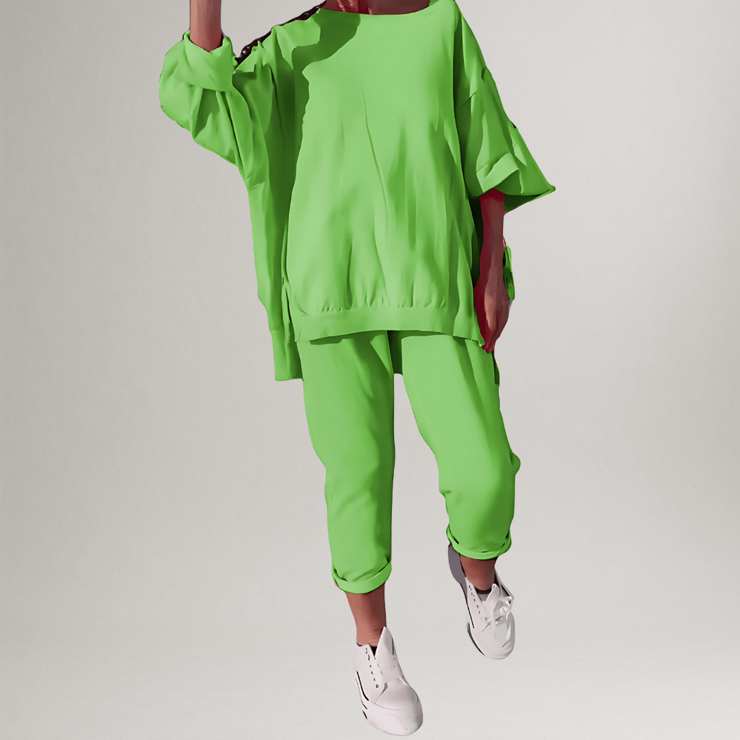 Winona | Classic Oversized Blouse and Pant Set