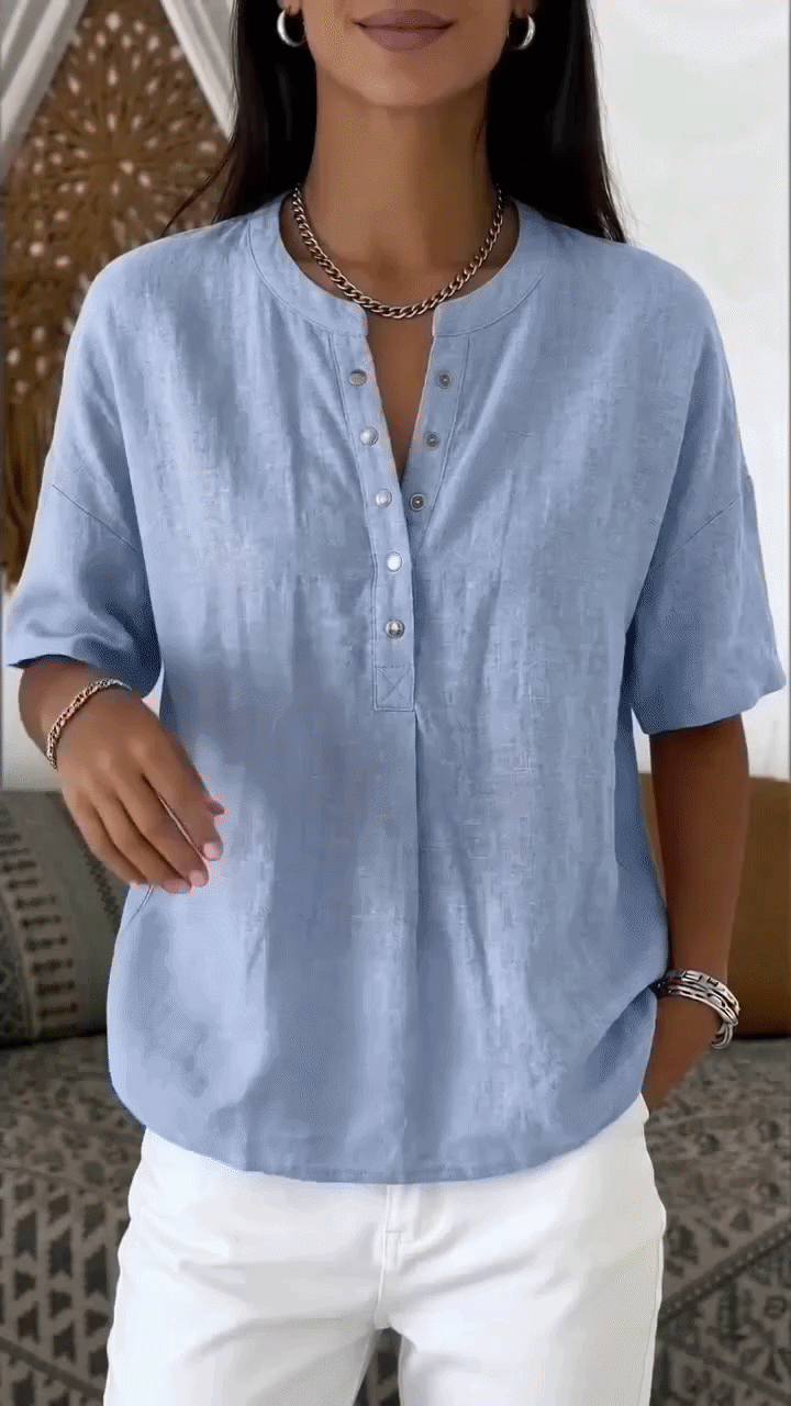 Mies™ | Airy Linen Summer Blouse