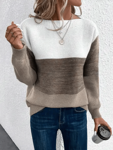 Elina™ – Patchwork Sweater for Women | 50% Off
