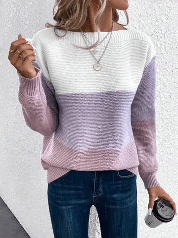 Elina™ – Patchwork Sweater for Women | 50% Off