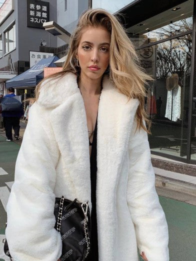 Women's Glamorous Long Winter Outerwear Jacket