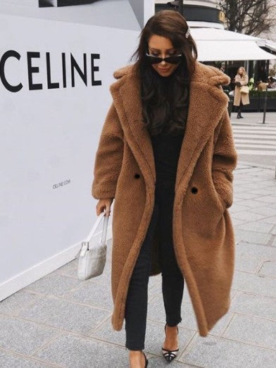Women's Glamorous Long Winter Outerwear Jacket