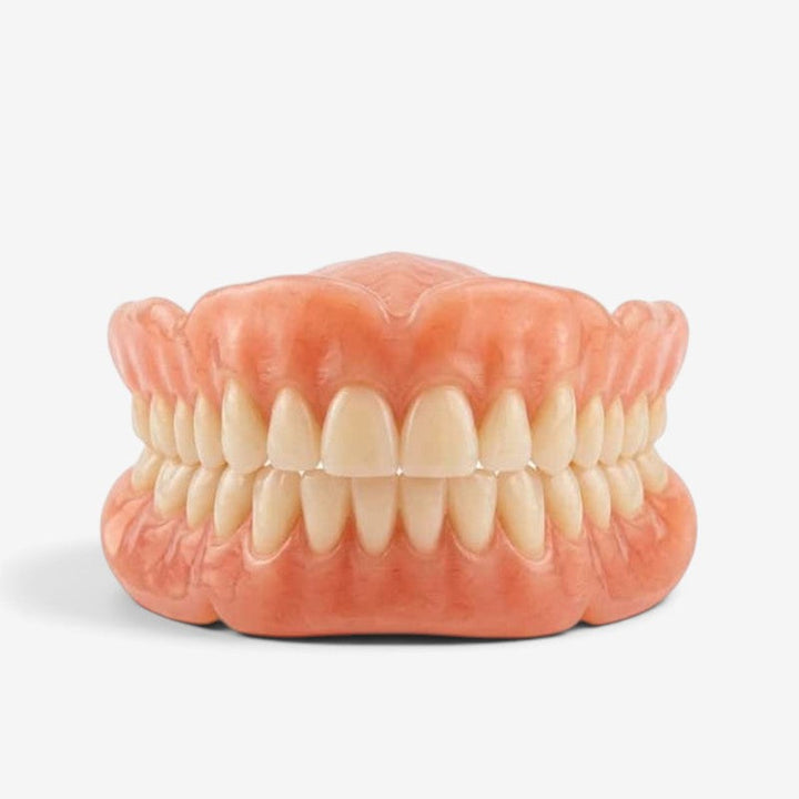Removable Denture Set with Upper and Lower Teeth, Heat-Mouldable